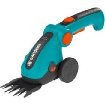 Podadora Gardena 9889-20: Tijera de césped inalámbrica con batería de litio recargable de 3,6 V - Color turquesa