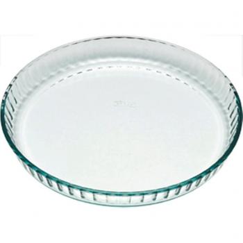 Pyrex Classic Vidrio Molde plano para Tarta, 28 x 28 cm, 1.4 L