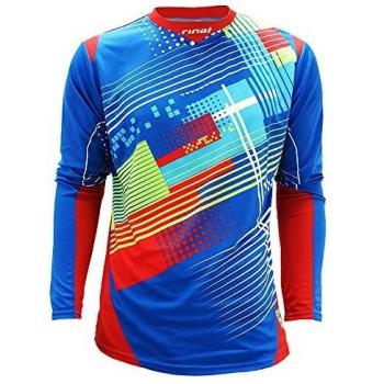 Rinat Kronos Jersey de Portero, Unisex niños, Azul/Rojo, YS