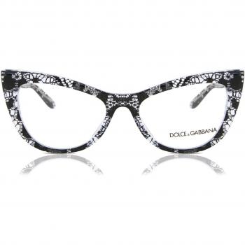 Dolce & Gabbana DG3354 3152 Women's Eyeglasses Black Size 54 (Frame Only) - Blue Light Block Available
