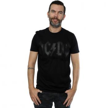 Camiseta AC/DC negra para hombres con logo, tamaño Medium