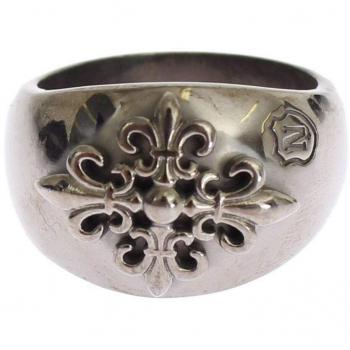 Nialaya Silver 925 Sterling Authentic Crest Ring - EU63 | US11, Men's Gray Rhodium Statement Ring, Size: 63 MM