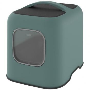 Rotho My Pet-Arenero para Gatos Eco Cat Toilet Verde
