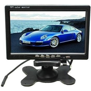 7 pulgadas LCD Monitor + IR 18LED Reverse Backup Camera Rearview Kit para Truck Bus RV