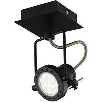 Spot Techno Noir 16 cm con Bombillas Incluidas