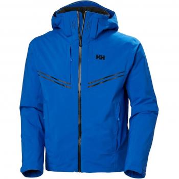 Helly Hansen Alpha Infinity Waterproof Ski Jacket with RECCO Technology - Electric Blue, Men's Large