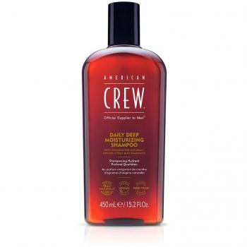 Champú Hidratante American Crew Daily Deep Moisturizing 450 ml - Champú vegano para el cabello, diseñado para nutrir e hidratar, presentación de 450 ml