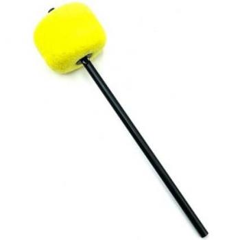Danmar Yellow Felt Bass Drum Beater with Black Shaft