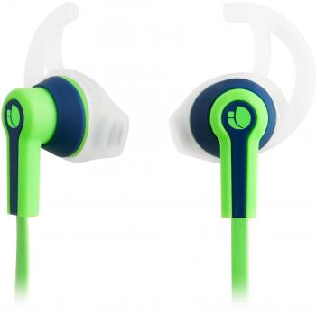 NGS RACERGREEN - Auriculares Deportivos con Micrófono, Negro y Verde
