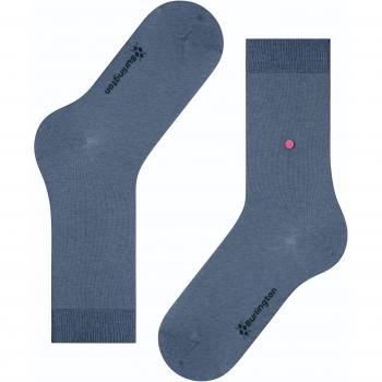 Calcetín liso de algodón Burlington Lady W SO unicolor, 1 par, para mujer, color azul (Light Jeans 6662), tallas 36-41, nuevo y ecológico
