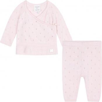 Conjunto de bebé niña de dos piezas en color rosa de algodón Carrement Beau Y30019