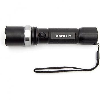Linterna Apollo Cree LED Torch Police 500B, Color: negro, incl. bateria, cargador, cargador para coche