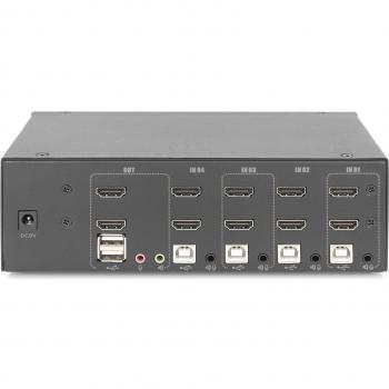 Interruptor KVM HDMI 4K Digitus DS-12883 Negro
