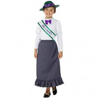 Smiffy's-49697L costume, color gris, L-UK Age 10-12 yrs