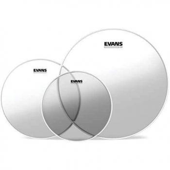 Evans G1 Clear Standard Tom Pack (12, 13, 16) - Transparent Drumhead Set