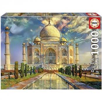 Puzzle Educa Taj Mahal 1000 Piezas Efecto Acuarela Ref. 19613