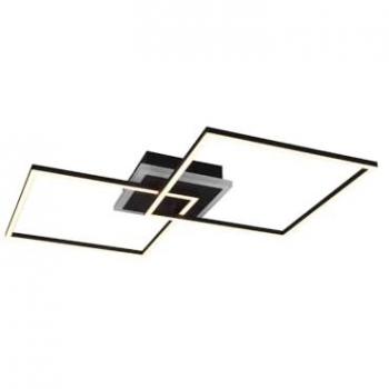 Plafón LED Dimmerizable Arribo 1x29W/3250lm y 1x6,5W/600lm RGB con Control Remoto Color Negro Mate