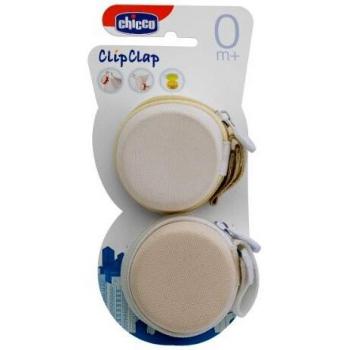 Chicco - Portachupetes Duo de tela, colores surtidos