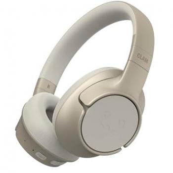 Auriculares Bluetooth Fresh 'n Rebel Clam Fuse con cancelación de ruido activo, micrófono ENC y modo ambiente, color arena, 45 horas de reproducción