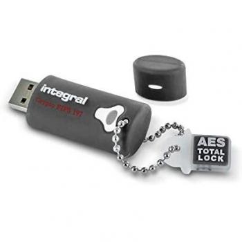 Integral 4GB Crypto USB 3.0 Flash Drive with FIPS 197 Encryption and AES 256-bit Security
