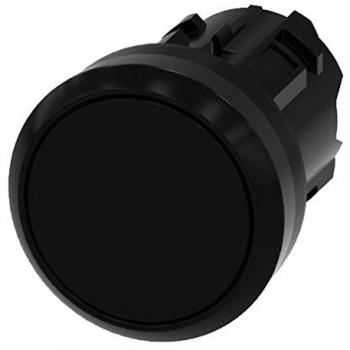 Cabezal de pulsador Siemens SIRIUS ACT, Ø 22mm, color Negro, Enclavamiento, grado de protección IP66/IP67/IP69K