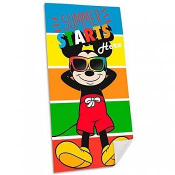 Mickey Mouse algodón Referencia KD Playa lavarse la Cara-Toallas Textiles del hogar Unisex Adulto, Multicolor