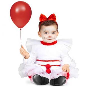 Disfraz Bebé Payaso Aterrador 12-24 Meses (5 Piezas)