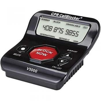 CPR V5000 Call Blocker for Landline Phones – Stop All Unwanted Nuisance Calls at a Touch of a Button - Join Over 1 Million Satisfied Customers