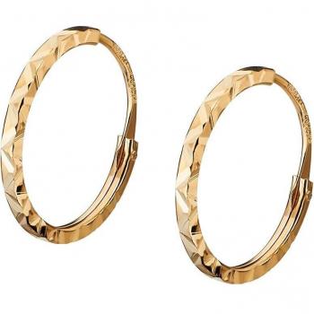 Pendientes De Aro Time Road LG00138/12 Oro 9k, Mujer