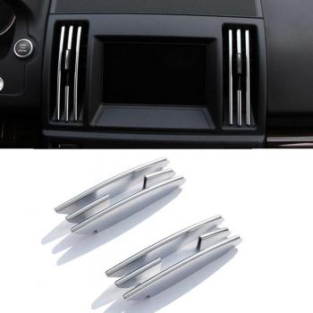Centro de ABS cromo interior aire acondicionado Vent Outlet tiras Trim para Freelander 2 2008 – 2015