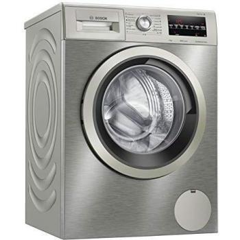Lavadora Bosch WAU28T6XES, Carga Frontal, 9 Kg, 1400 RPM, Clase Energética C, Acero Inoxidable Antihuellas