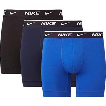 Bóxer Nike Essentials de Algodón Stretch (3 Unidades) - Negro/Azul Marino - Hombre