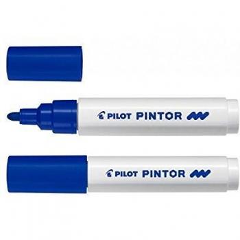 Rotulador permanente azul de punta redonda 1.40mm Pilot Pintor