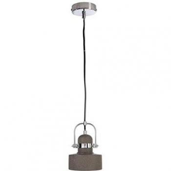 Lámpara Colgante Pavonis de Hormigón Gris Oscuro E27 25W LED