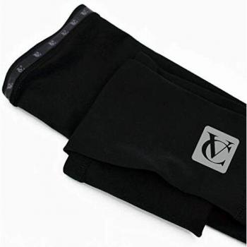 VeloChampion Thermo Tech Lite Calentadores de piernas para Ciclismo - Negros Leg Warmers Black