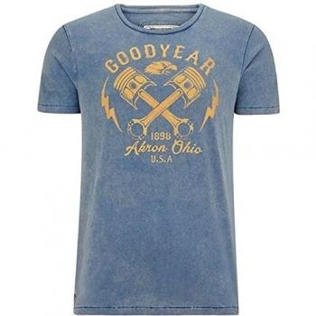 Goodyear T-Shirt Meaford, Color:pigeon blue;Größe:XXL