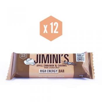 Barrita energética Grillos Sabor Manzana y Caramelo Jimini's
