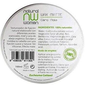 Natural Women Wax Matte, Cera Fijadora - 200 gr