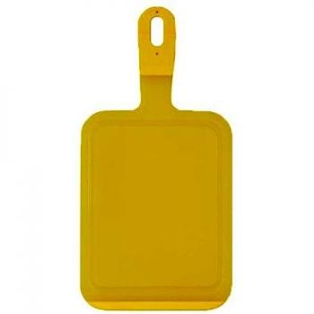 Brabantia Tasty Colours Tabla para cortar, pequeña, Plástico, Amarillo, 18x1x36 cm