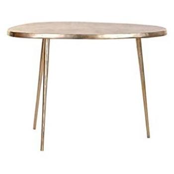 Mesa auxiliar DKD Home Decor de aluminio dorado (72 x 36 x 52 cm)