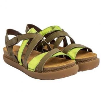 Sandalias de piel Art 1714 Rhodes para mujer, multicolor, Nappa Bronze-Green, talla 40 EU