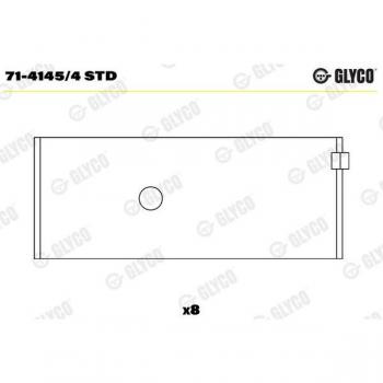 Glyco 71-4145/4 STD Cojinete de biela