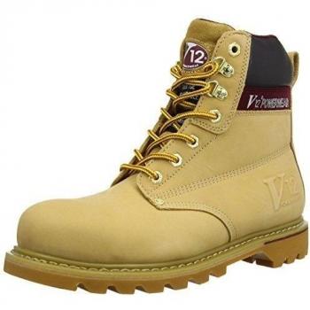 V12 Boulder, Honey Nubuck Safety Boot, 13 UK 48 EU, Gold