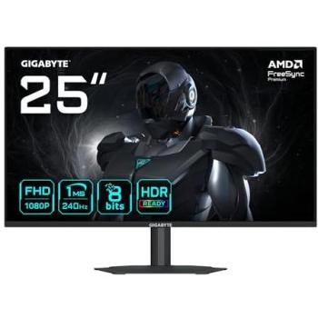 Monitor Gaming GIGABYTE G25F2A 25 FHD - 1920 x 1080, 240Hz, 1ms, HDR10, HDMI 2.0, DisplayPort 1.4