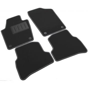 Il Tappeto Auto SPRINT04003 Alfombrillas para Coche de Moqueta Negra Antideslizante, Bordo Bi Salvatacco, Reforzado de Goma