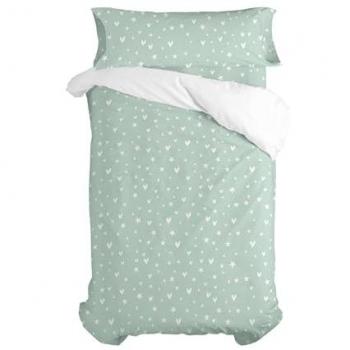 Juego de funda nórdica HappyFriday Mini Fairy Dust Multicolor 2 Piezas para Cama de 80 cm, 100% Algodón, Calidad 150