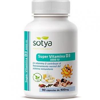 Sotya Súper Vitamina D3 3000UI 90 cápsulas 400mg