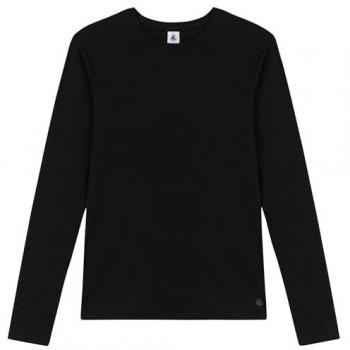 Camiseta Manga Larga Petit Bateau L'Iconique, Color Negro, Talla M