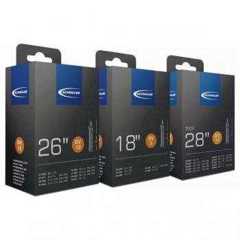 Schwalbe AV/DV 17 Inner Tube - 700c - Black / Dunlop Valve / Size: 27-28x1 1/8-1.75 / Width: 28mm to 47mm