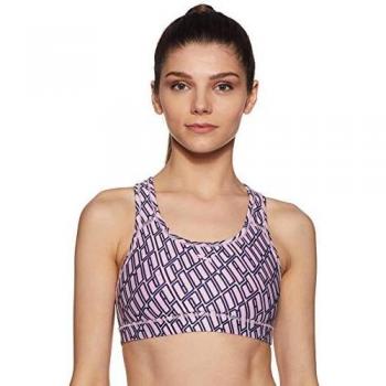 PUMA 4keeps Graphic Bra M Sujetador, Mujer, Negro, 8